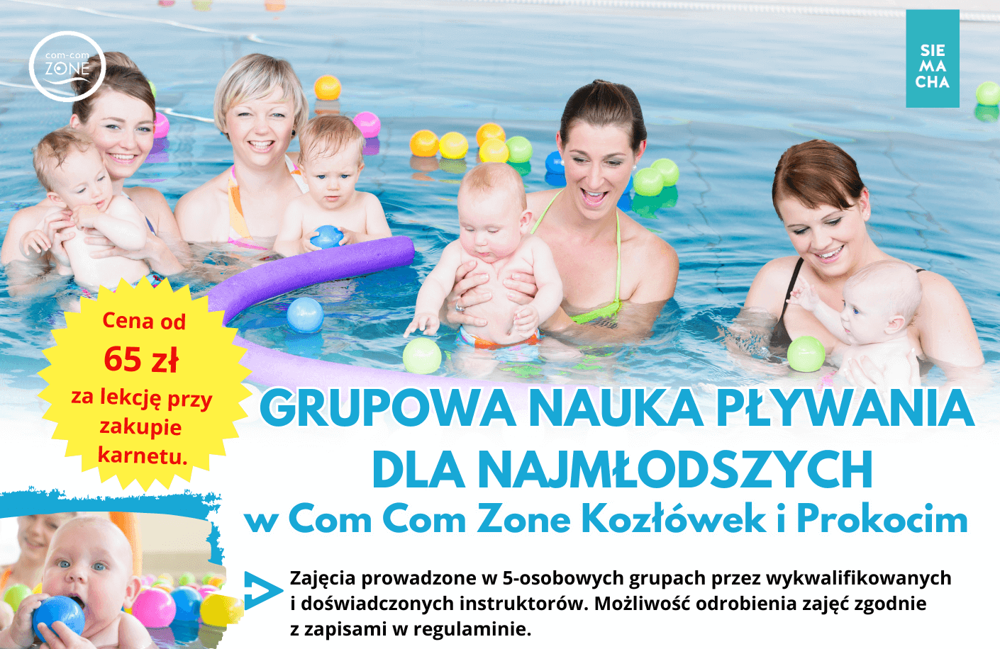 SEMESTRALNA GRUPOWA NAUKA PŁYWANIA NA BASENIE REKREACYJNYM- ZAPISY OD 12 SIERPNIA